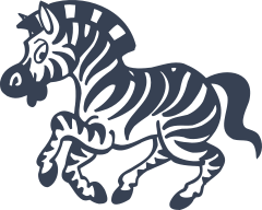 Zebra Sticker