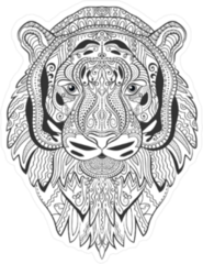 Zendoodle Tiger Sticker