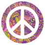 Zentangle Peace Sign Sticker