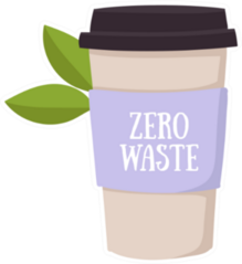 Zero Waste Coffee Cup Sticker