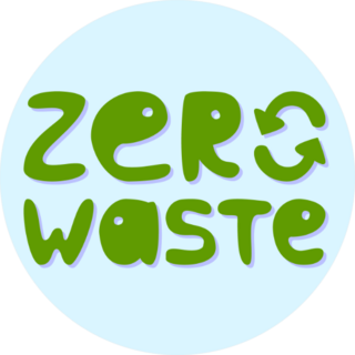 Zero Waste Recycle Sticker