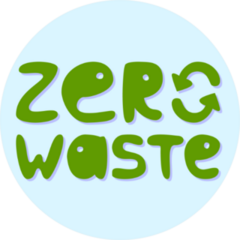 Zero Waste Recycle Sticker