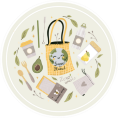 Zero Waste Reusable Products Sticker
