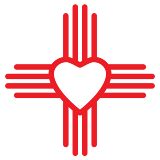 Zia Heart Symbol Icon New Mexico Sticker