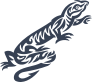 Zig Zag Lizard Gecko Sticker