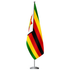 Zimbabwe Flag Stand Sticker