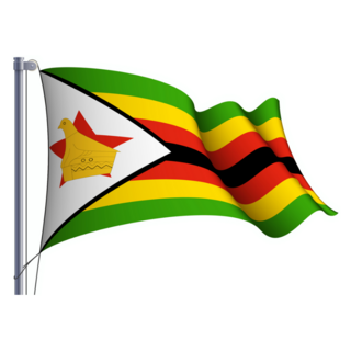 Zimbabwe Flag Swaying Sticker