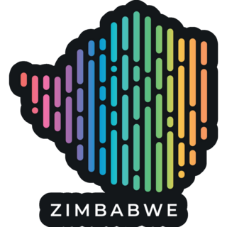 Zimbabwe Gradient Map Sticker