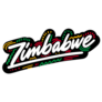 Zimbabwe Handwritten Text Sticker
