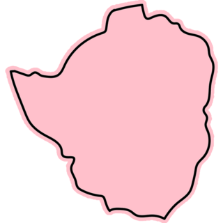 Zimbabwe Map Outline Sticker