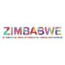 Zimbabwe Multicolored Bright Sticker