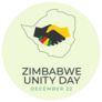Zimbabwe Unity Day Map Sticker