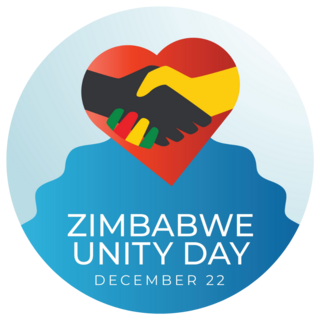 Zimbabwe Unity Day Poster Sticker