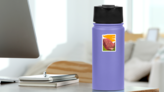 Zion Canyon In Zion National Park Utah Illustration Sticker on a Water Bottle (New) example