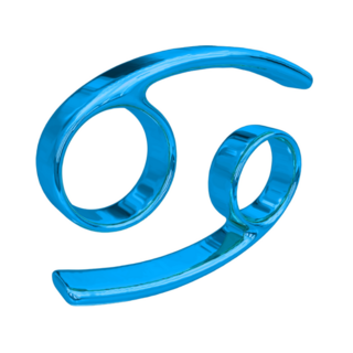 Zodiac 3d Sign In Blue Sticker