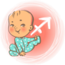 Zodiac Baby Sagittarius Sticker
