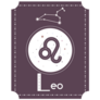 Zodiac Horoscope Card Leo Sticker