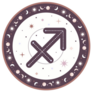 Zodiac Horoscope Sign Sagittarius Sticker