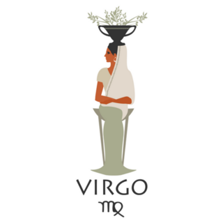 Zodiac In The Style Of Ancient Greece Virgo Sticker