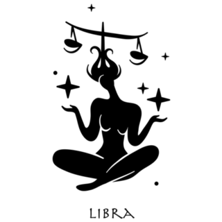 Zodiac Libra Celestial Woman Sticker