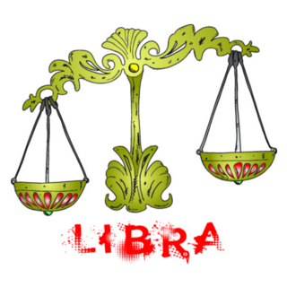 Zodiac Libra Cool Art Sticker
