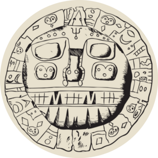 Zodiac Of Gold Found At Cusco, Peru Sticker