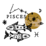 Zodiac Pisces Boho Magical Sticker