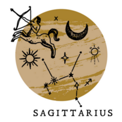 Zodiac Sagittarius Boho Magical Sticker