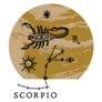 Zodiac Scorpio Boho Magical Lettering Sticker