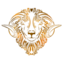 Zodiac Sign - Aries Ram In Gold Sticker