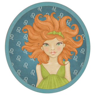 Zodiac Sign Leo Emblem Sticker