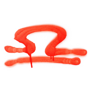 Zodiac Sign, Libra, Red Spray Sticker