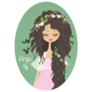 Zodiac Sign Oval Virgo Sticker