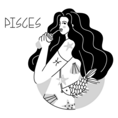 Zodiac Sign Pisces Beauty Astrology Sticker
