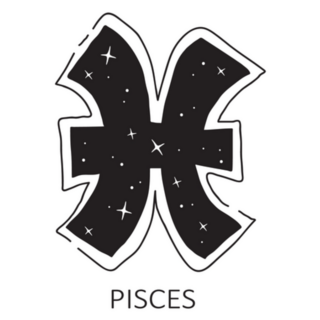 Zodiac Sign Pisces Constellation Symbol Sticker