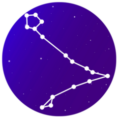 Zodiac Sign Pisces Cosmic Background Sticker