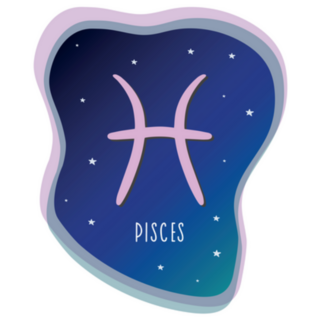 Zodiac Sign Pisces In The Sky Sticker