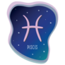 Zodiac Sign Pisces In The Sky Sticker