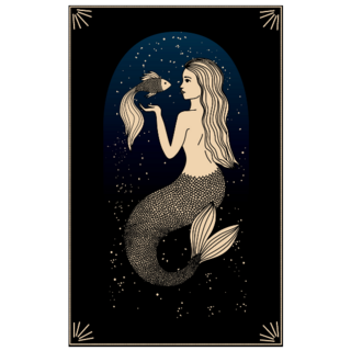 Zodiac Sign Pisces Mermaid Sticker
