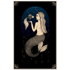 Zodiac Sign Pisces Mermaid Sticker