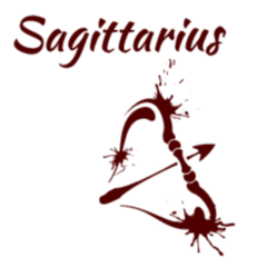 Zodiac Sign Sagittarius Arrow Sticker