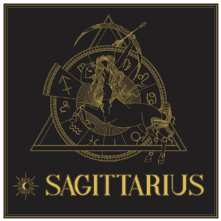 Zodiac Sign Sagittarius  Art Astronomy Tarot Sticker 