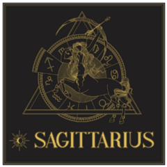 Zodiac Sign Sagittarius  Art Astronomy Tarot Sticker 