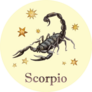 Zodiac Sign - Scorpio Watercolor Illustration Sticker