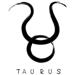 Zodiac Sign Taurus Elegant Sticker