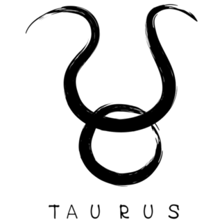 Zodiac Sign Taurus Elegant Sticker