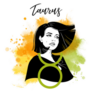Zodiac Sign Taurus Sketch Sticker