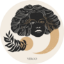 Zodiac Sign Virgo In Boho Style Sticker