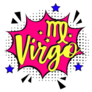 Zodiac Sign Virgo Pop Art Sticker