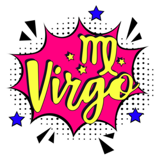 Zodiac Sign Virgo Pop Art Sticker